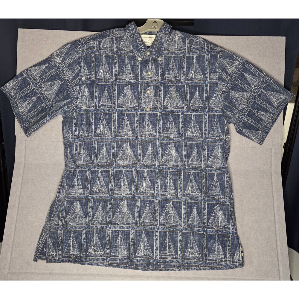 Reyn Spooner X Large Hawaiian Shirt Dietrich Varez  Sailboats,Sailing Pullover